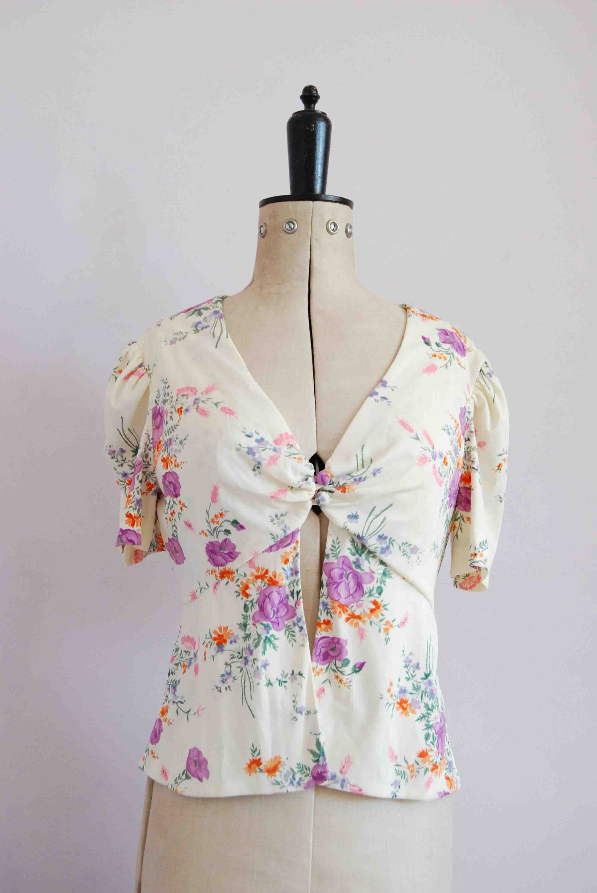 Vintage Floral Blouse
