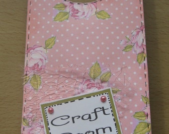 Hand Decorated Mdf 'Craft Room/Do not Disturb' Floral Door Hanger **Free P&P**
