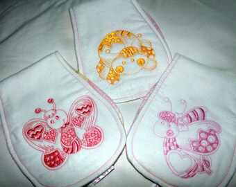 Designer Burp Cloths - Set of 3
