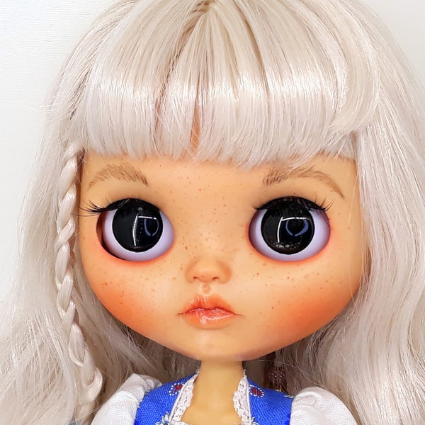 Blythe aangepaste Blythe pop Blythe Blythe aangepaste Blythe aangepaste pop Blythe blond golvend haar aangepaste pop OOAK pop aangepaste