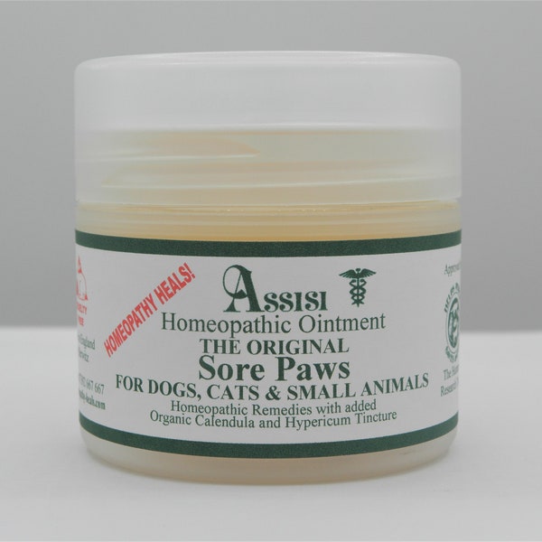 Sore Paws Healing Ointment  Homeopathy for Rabbits & Small Animals for Sore Pads and Paws and other areas