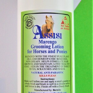 ASSISI All Purpose Marengo Grooming Lotion For Horses & Ponies 260ml spray Safe, Natural, cruelty free image 6