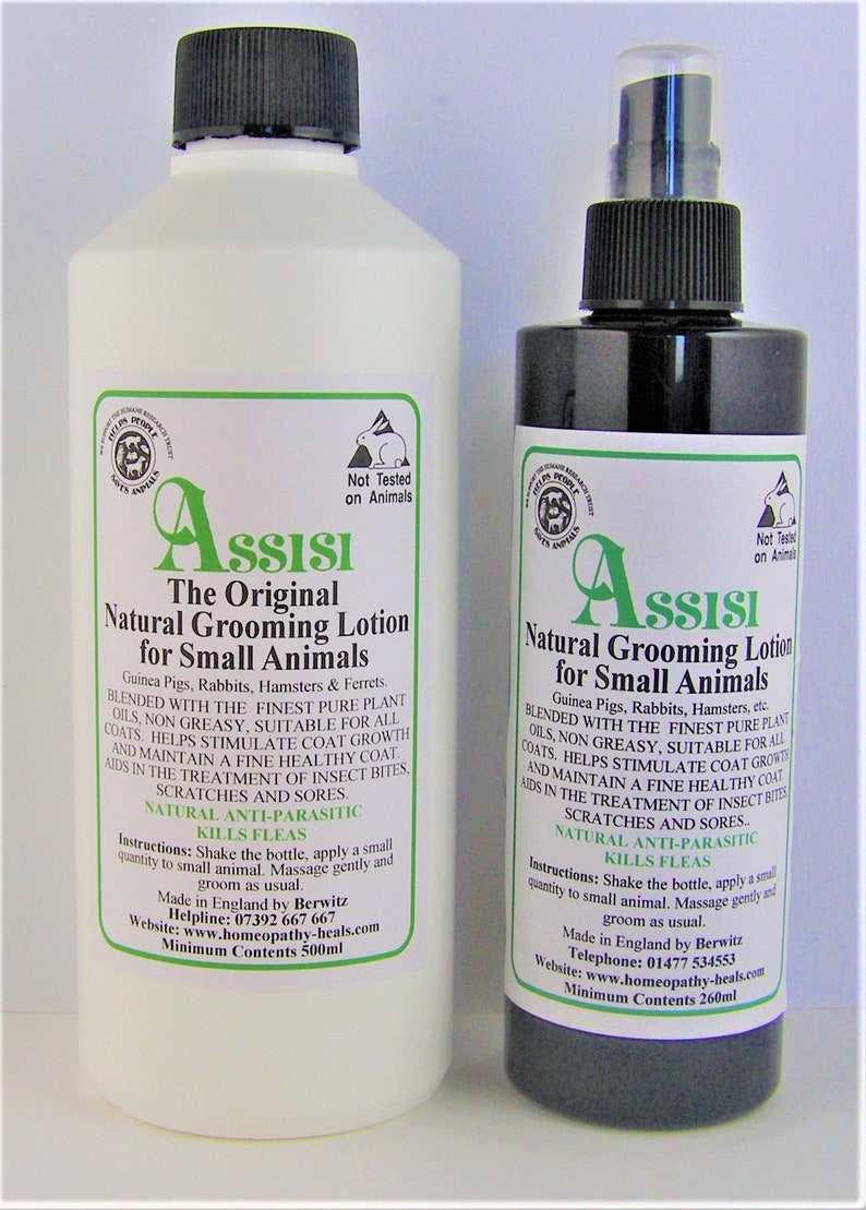 FLEA REPELLANT & NATURALGrooming Lotion for Rabbits, Guinea pigs,and Small Animals.100% Natural, Safe, Non-toxic, 260ml Spray image 7