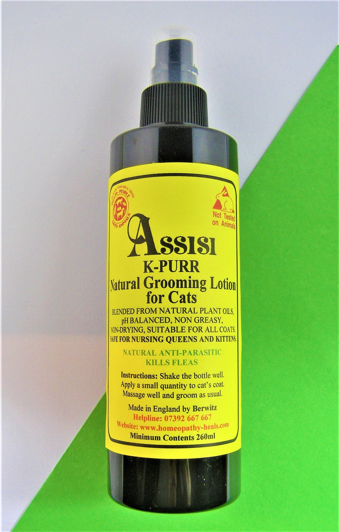 FLEAS & TICKS Natural Grooming Lotion 260ml for Cats and Etsy