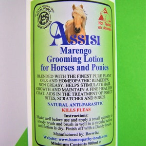 ASSISI All Purpose Marengo Grooming Lotion For Horses & Ponies 260ml spray Safe, Natural, cruelty free image 8