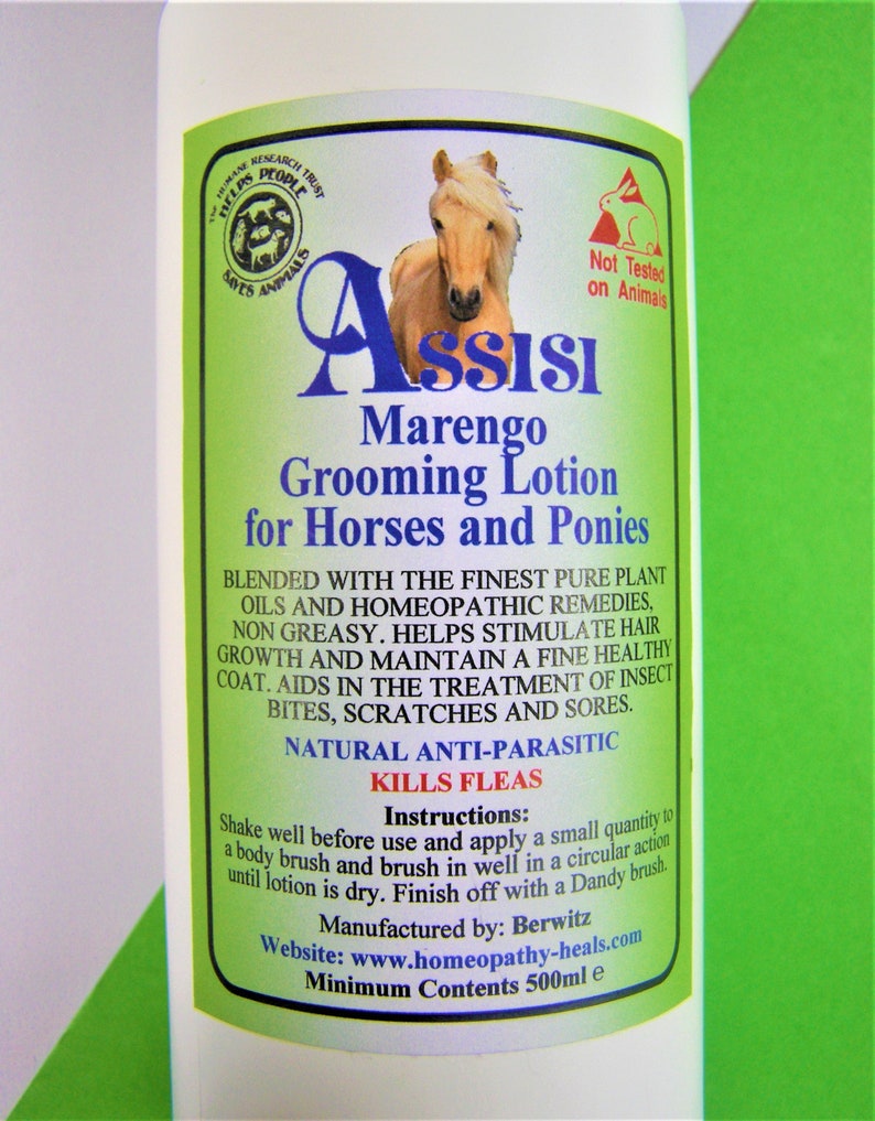 ASSISI All Purpose Marengo Grooming Lotion For Horses & Ponies 260ml spray Safe, Natural, cruelty free image 8