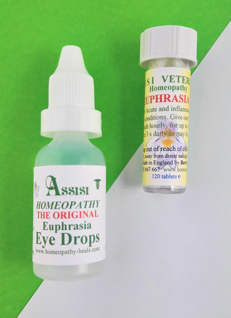 HOMEOPATHY EYE DROPS & Euphrasia Remedy Kit For Dogs Cats Etsy