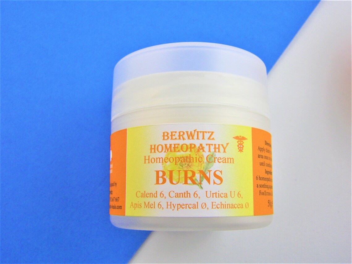 BURNS HOMEOPATHY CREAM for Minor Burns Scalds Sunburn Etsy