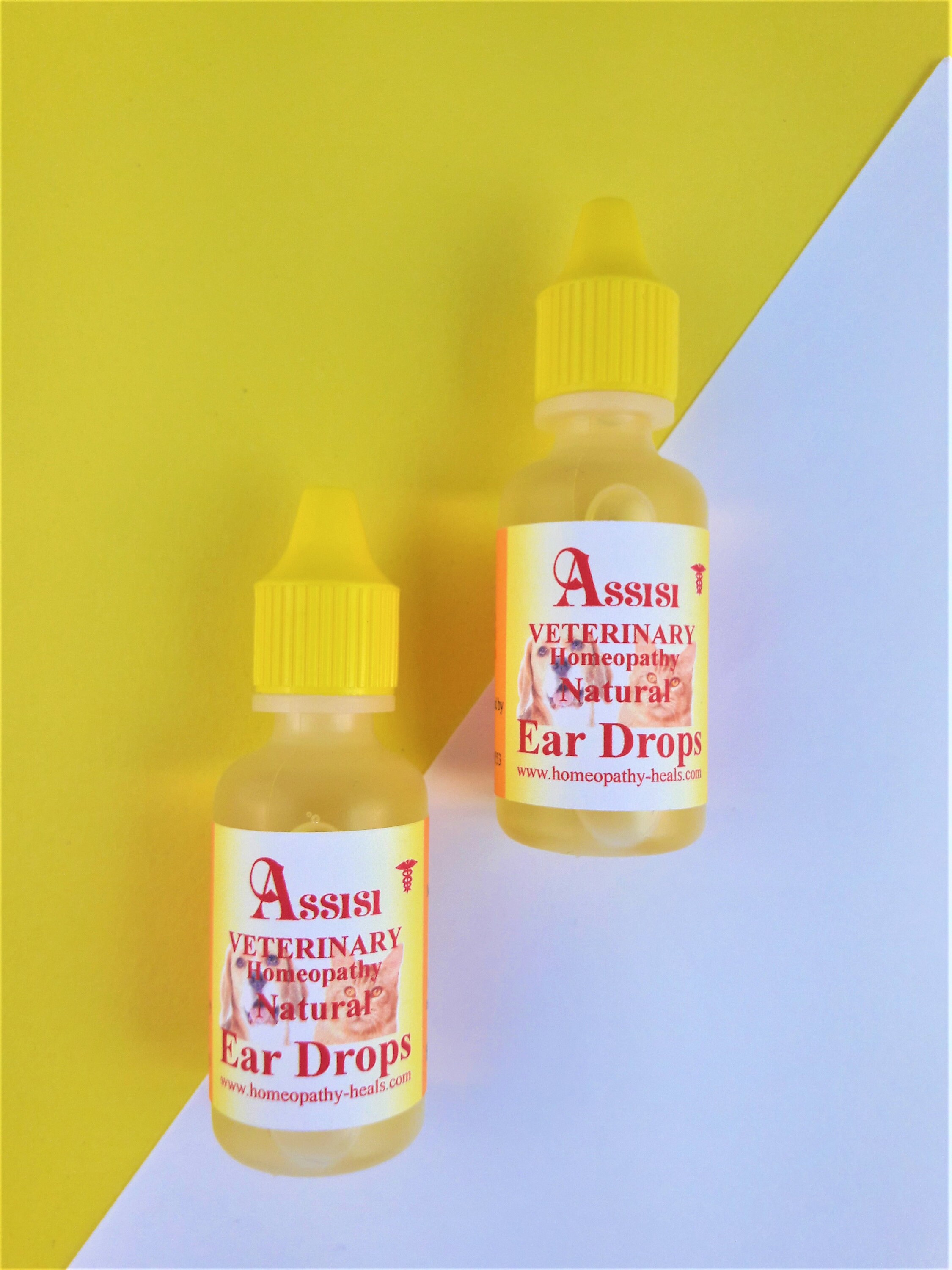 HOMEOPATHIC EAR DROPS, Natural Ear Cleanser for Dogs, Cats, and Small