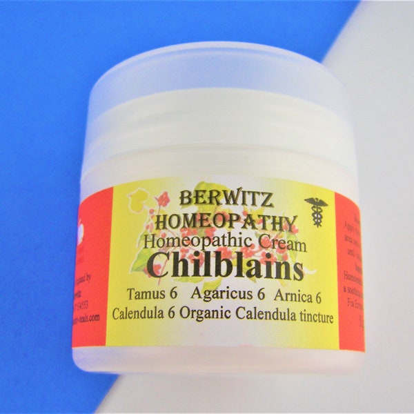 CHILBLAINS Homeopathy Cream  (CHILBLAINS, Chill blains) painful toes & fingers Soothing non sticky 50g
