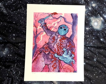 Friday the 13th, Embellished Giclée Print