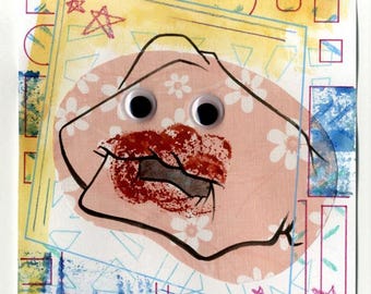 Knucklehead, Pee-Wee's Playhouse, Original Mixed Media Artwork