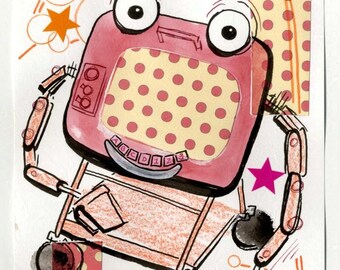 Magic Screen, Pee-Wee's Playhouse, Original Mixed Media Artwork