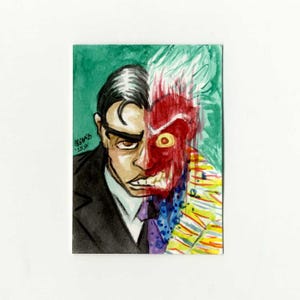 Two-Face, DC Comics, originele schetskaart
