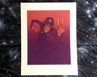 Waluigi, Giclée Print