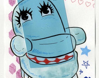 Chairry, Pee-Wee's Playhouse, Original Mixed Media Artwork