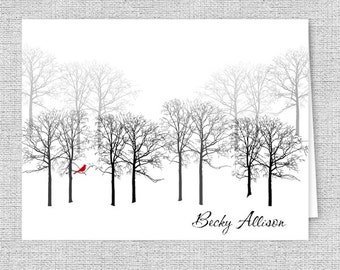 winter stationary etsy