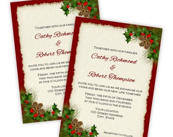 Christmas Invitation Flyer Holiday Party Flyer 8.5 x 11 | Etsy