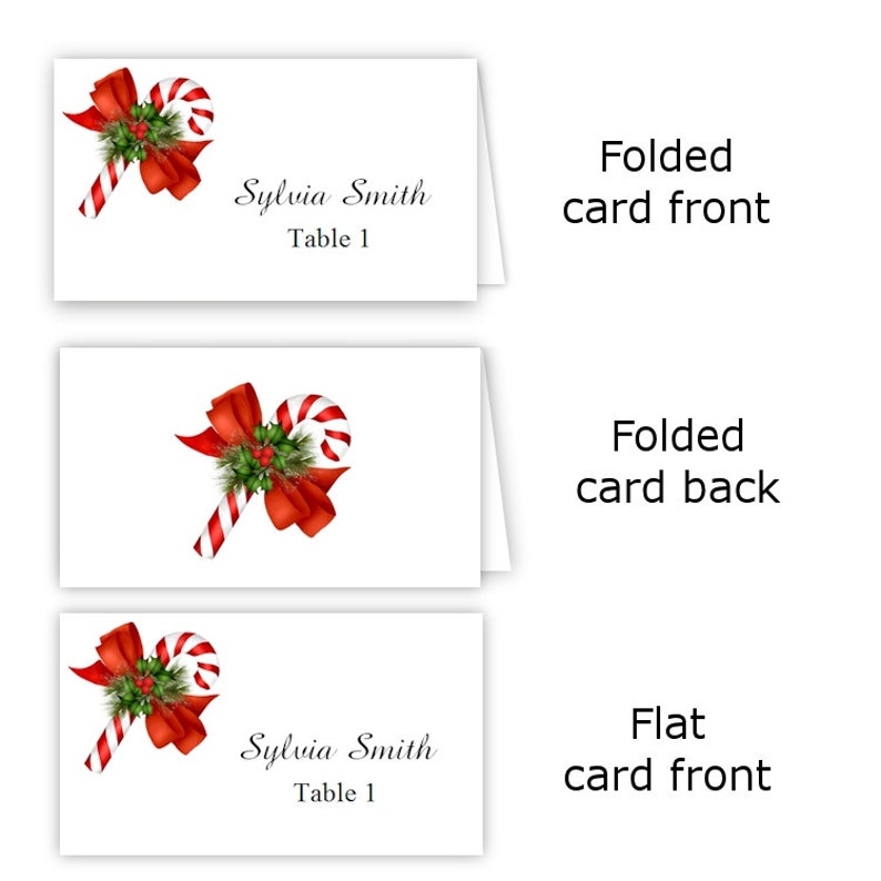 candy cane folded table tent flat place card templates diy printable template instant download microsoft word files u print ms word place card template