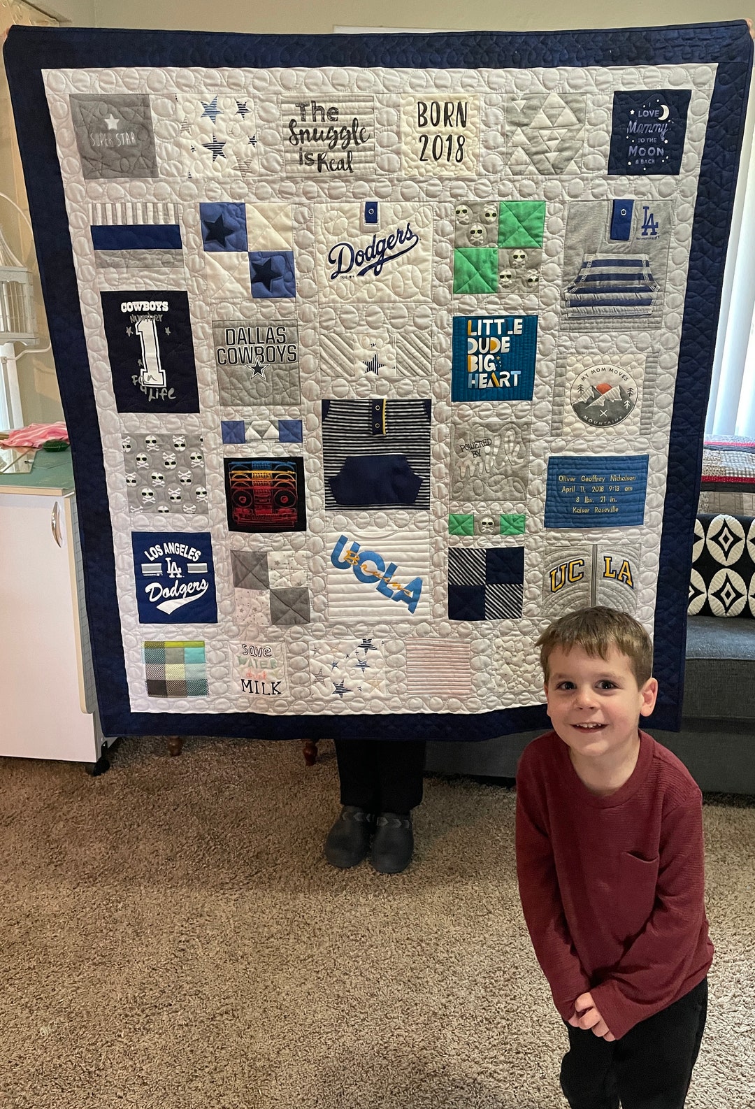 Baby Clothing Quilt Etsy