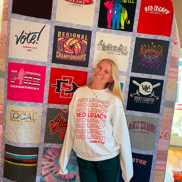 T Shirt Quilt Etsy