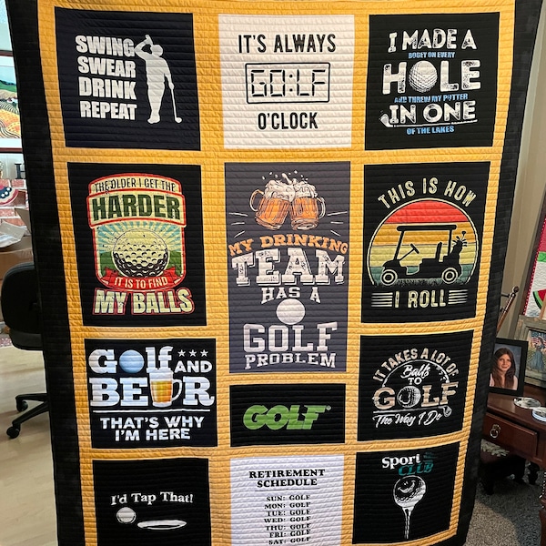 T-Shirt Golf/Bar Donation Quilt