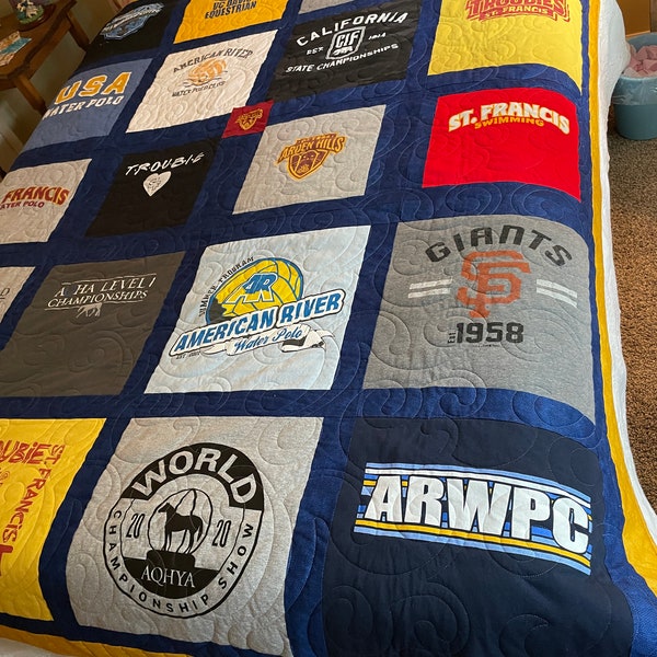 T Shirt Quilt Etsy
