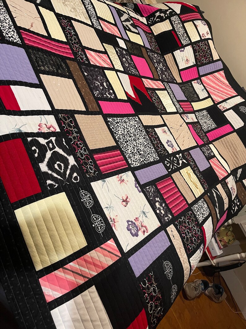 Memory Quilt Out of a Loved Ones Clothing Etsy