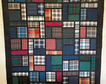 Custom Man's Flannel Shirt Quilt