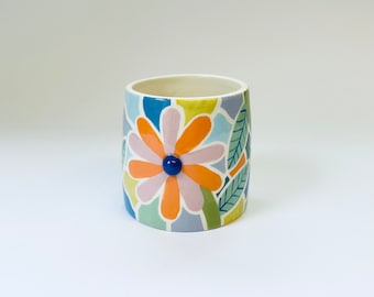 Mosaic flower pot