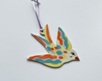 Flying bird decoration