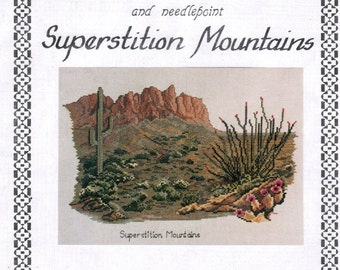 Art Ventures | Cross Stitch & Needlepoint Pattern | Superstition Mountains