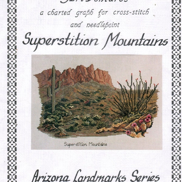 Art Ventures | Cross Stitch & Needlepoint Pattern | Superstition Mountains