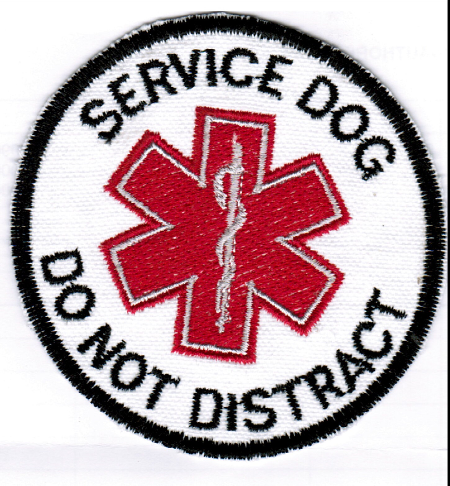 Iron On Embroidered Patch Service Dog Patch Etsy