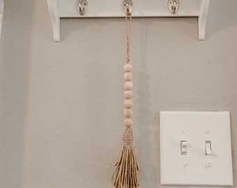Wood Bead Tassel Decor | FARMHOUSE STYLE