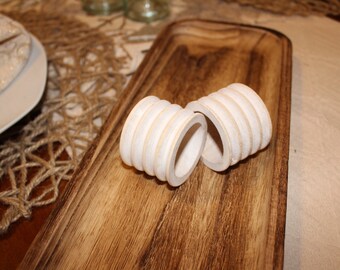 White Oak Napkin Rings- SET OF 2