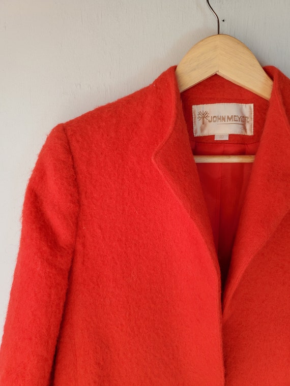 Vintage Red John Meyer Mohair Blazer Suit Jacket W