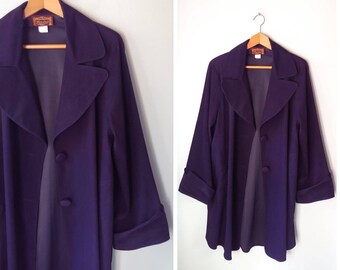 suede swing coat