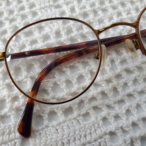 Vintage Round Copper Wire Rim Tortoise Shell Eyeglasses Eyeglass Frames ...