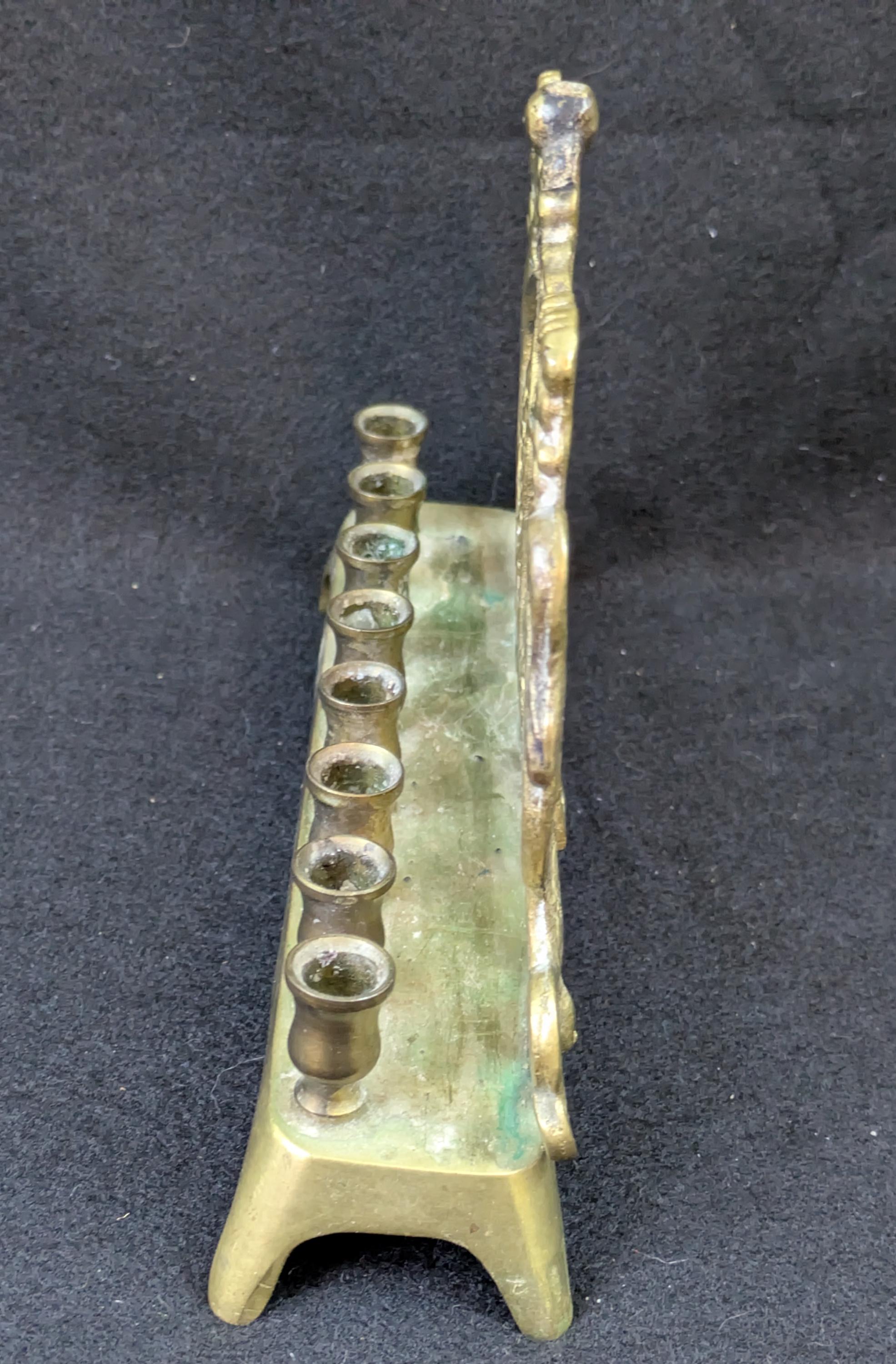 Vintage Eastern European Brass Menorah With 9 Holders Circa 1920s ...