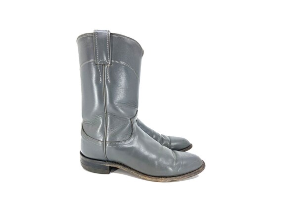 Size 7 Grey Cowboy Boots // Grey Western Boots //… - image 2