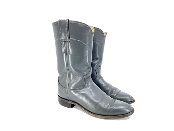 Size 7 Grey Cowboy Boots // Grey Western Boots //… - image 3