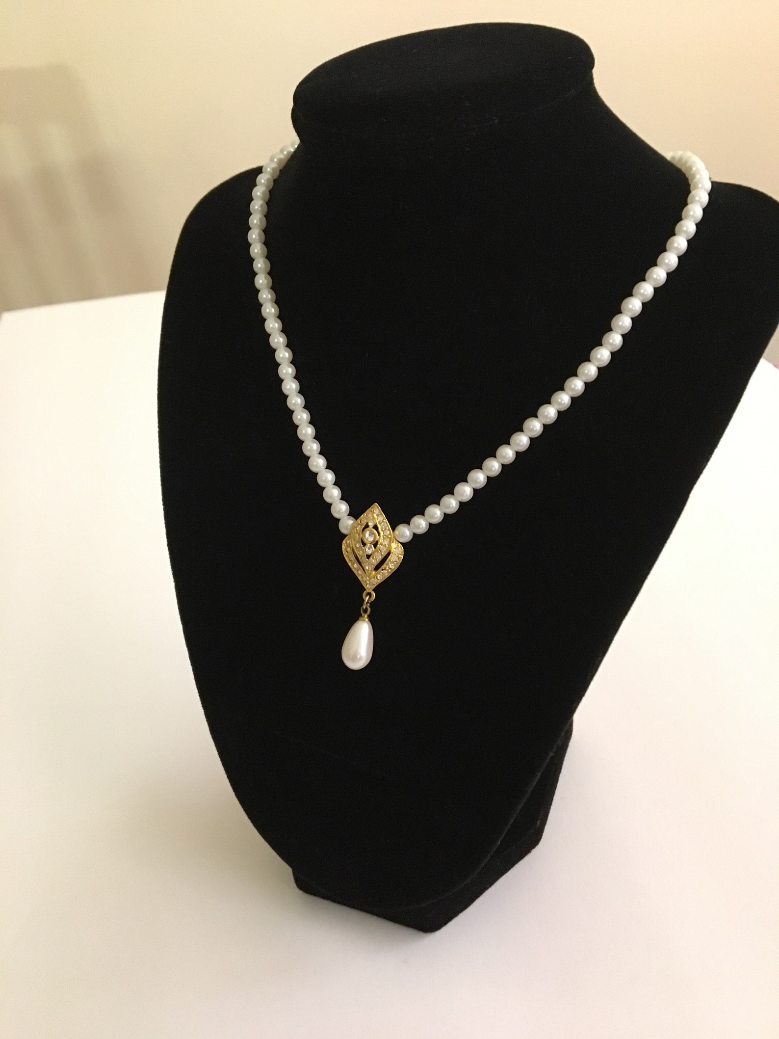 Beaded Costume Necklace Etsy