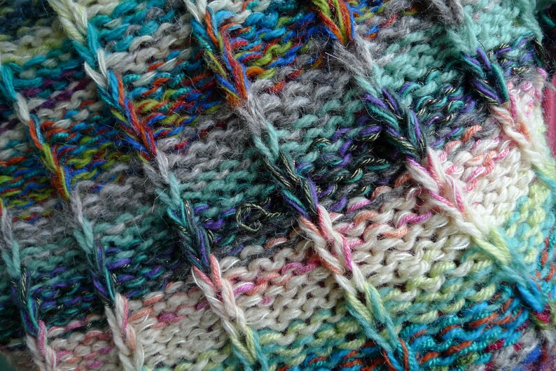 Handmade striped wool sweater vest sweater without sleeves