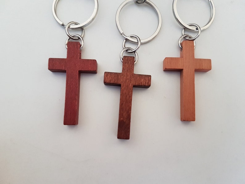 Godfather Keychain With Cross Godparent Baptism