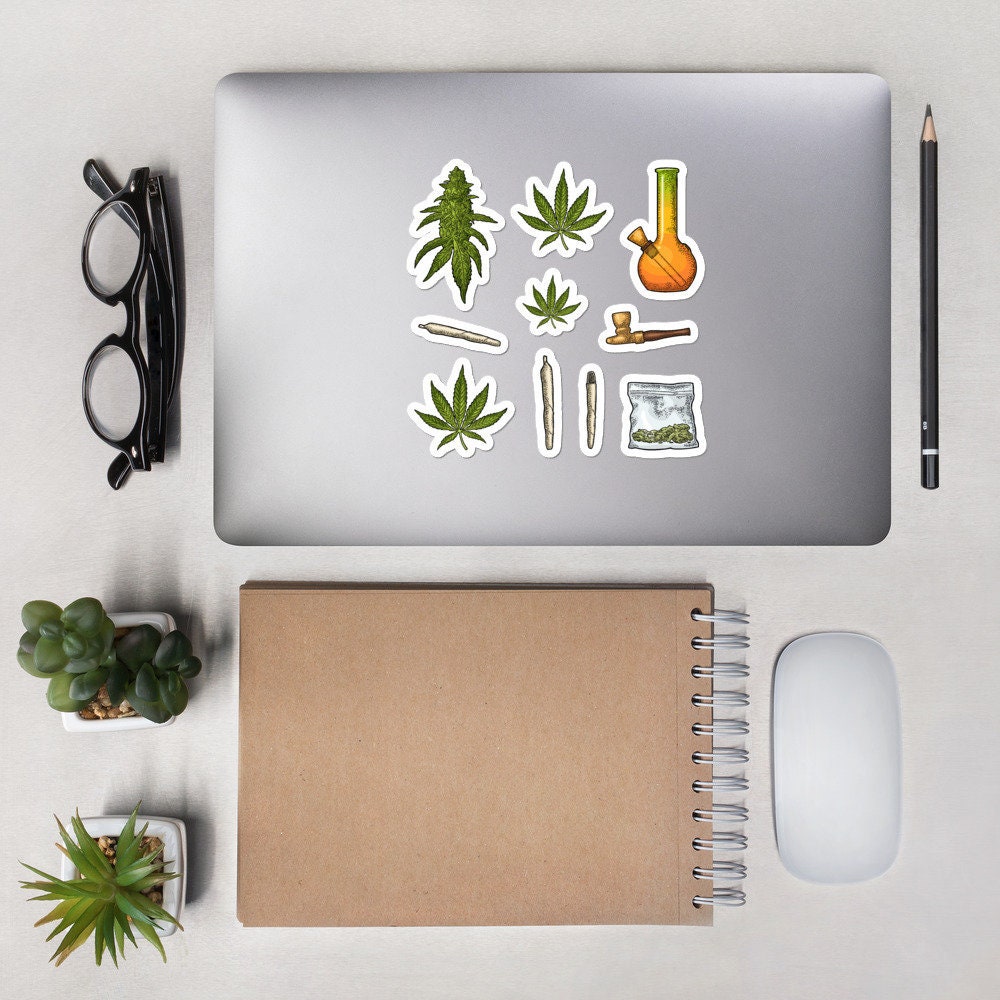 Canada Weed Marijuana Cannabis Vinyl Sticker Bundle Exterior Accessories  Automotive Decals & Bumper Stickers christkindlmarket.com