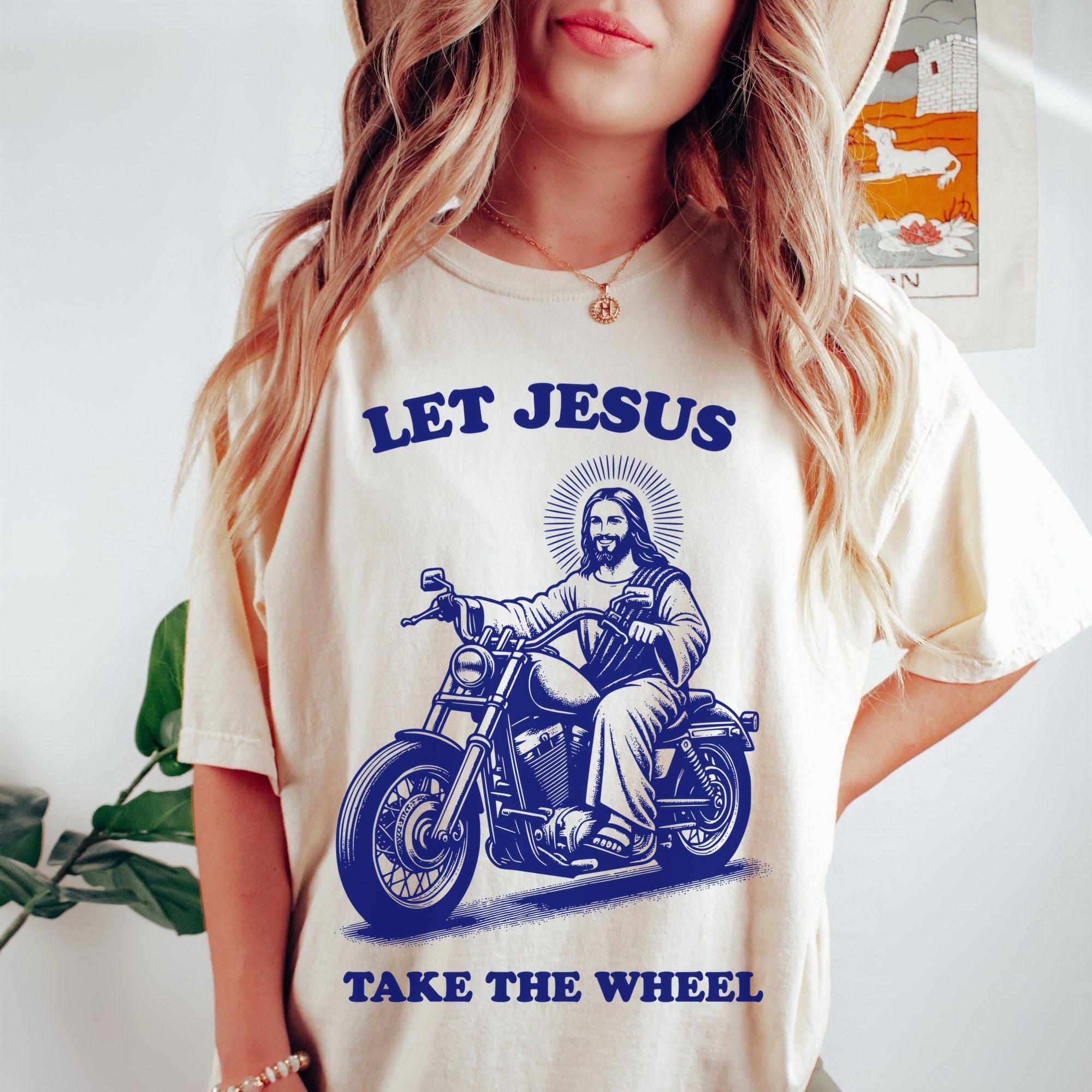 Jesus Biker Tshirt - Etsy Jesus Biker Tshirt - Etsy
