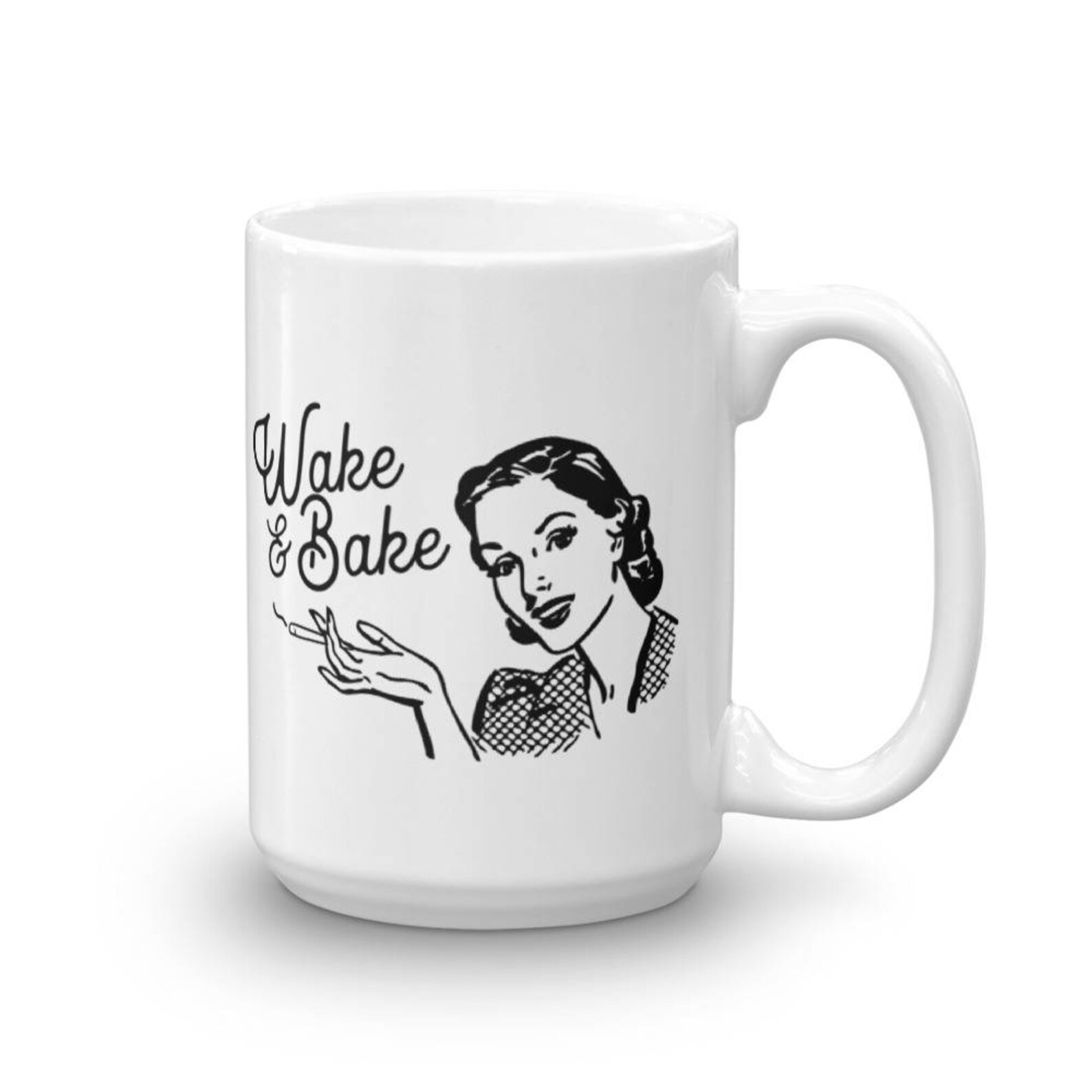 WAKE and BAKE Mug coffee mug weed mug weed gift cannabis | Etsy