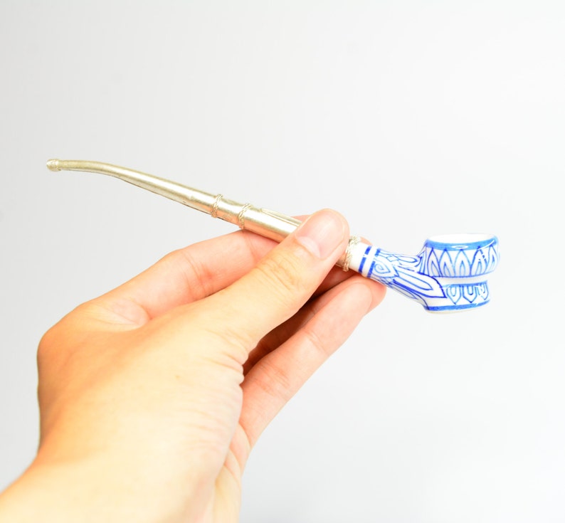 The Classic Art Painting Tobacco Smoking Pipe Etsy