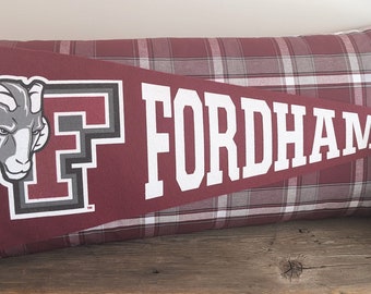 pennant pillow. Fordham University pennant. school pennant. school spirit. graduation. student. alumni.